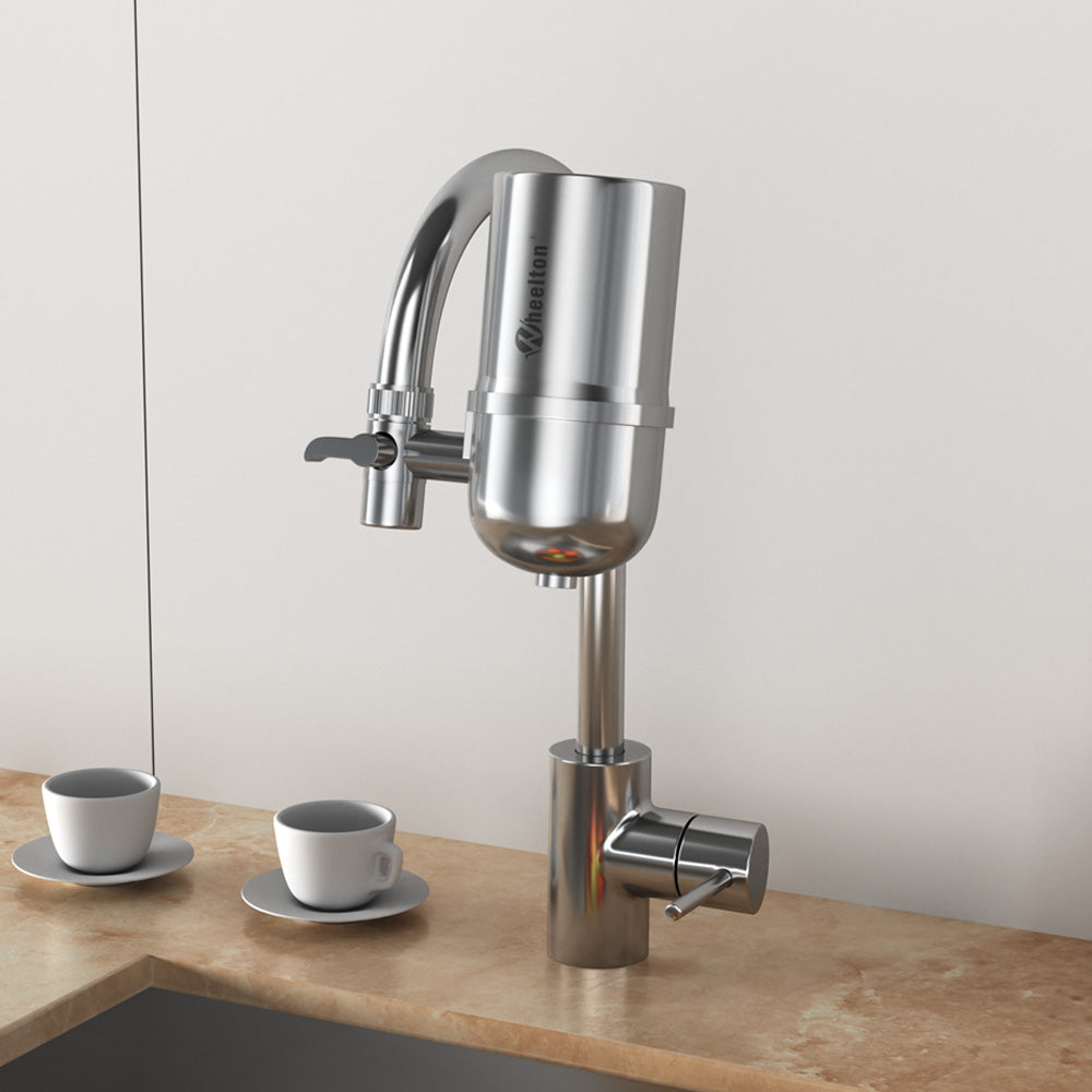 Wheelton Stainless Steel Tap Filter Water Purifier Faucet Composite Activated Carbon